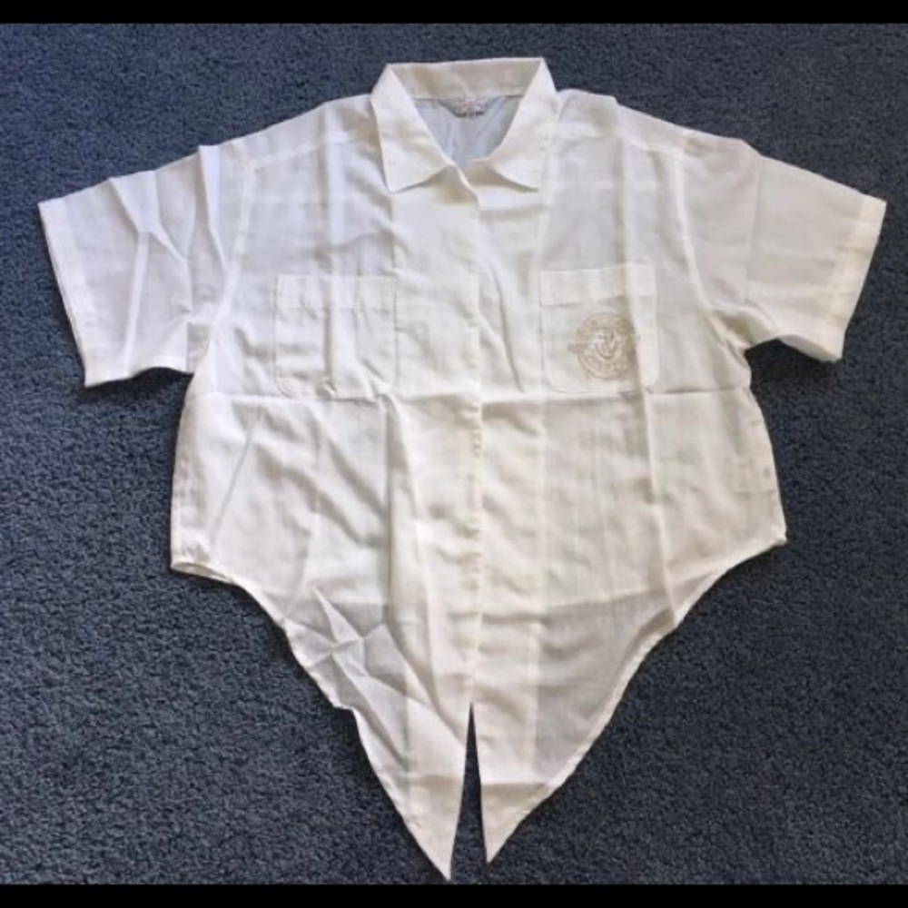 Japanese White Blouse and Tank Set